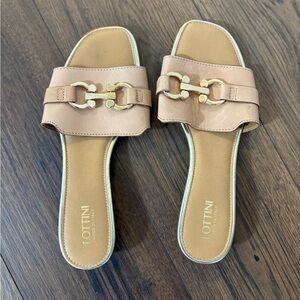 Tan Slide Sandals - only worn once